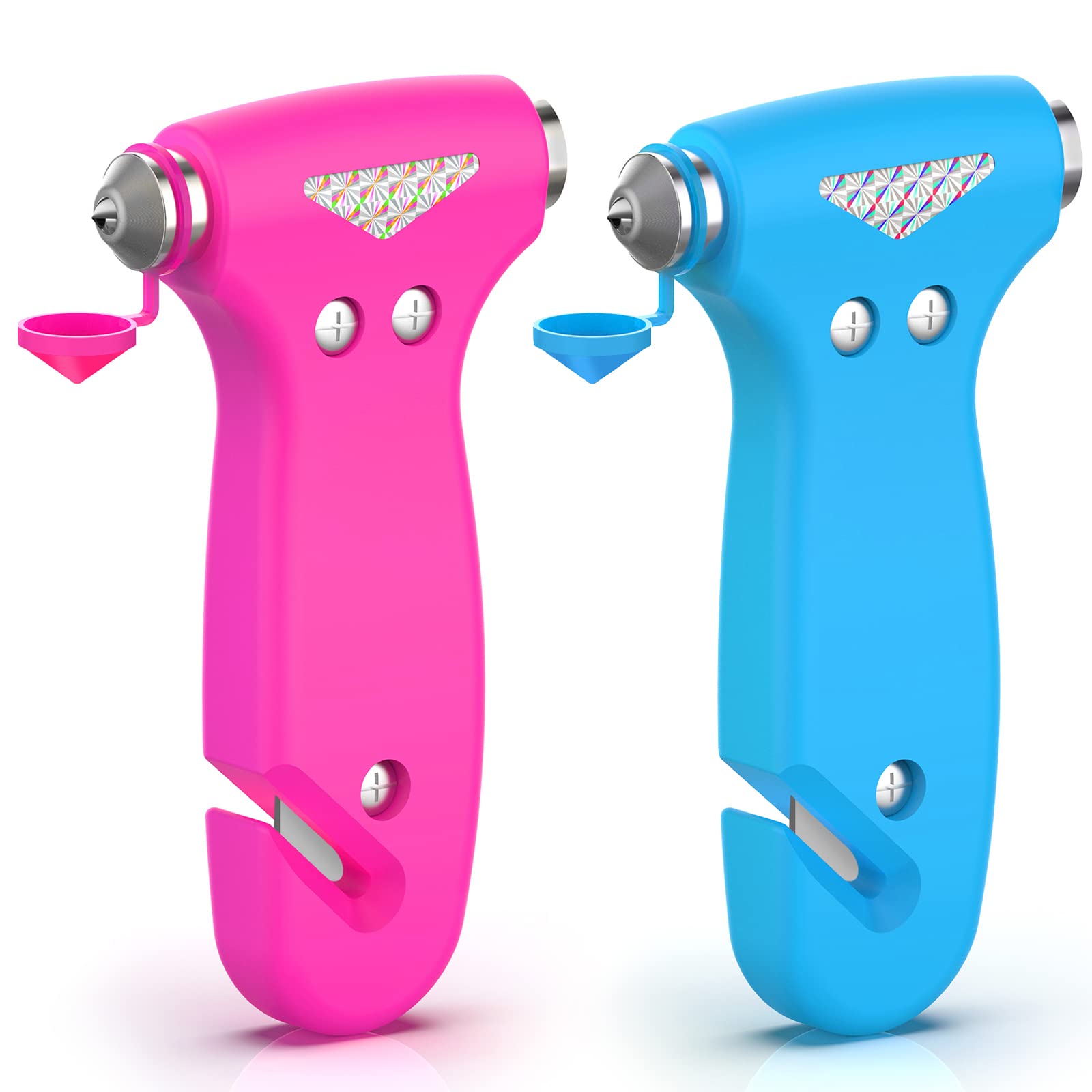 Amazon.com: THINKWORK Window Breaker - Pink-Blue Car Safety Hammer